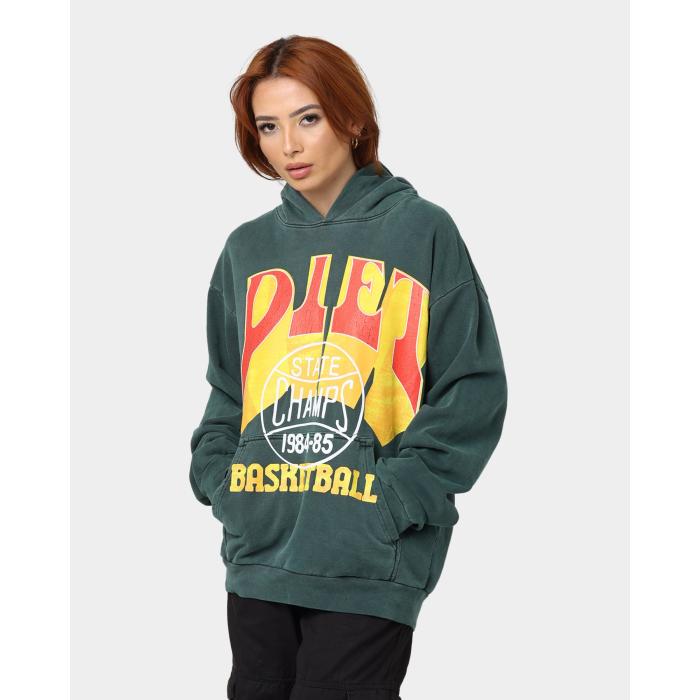 Diet Starts Monday 【 State Champs Hoodie Womens Green 】 State スケートボード フーディー パーカー レディースファッション トップス パーカー レディース green 緑・グリーン