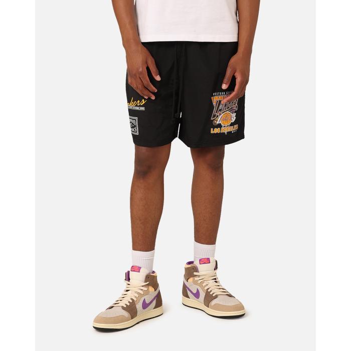 ミッチェル&ネス Mitchell & Ness 【 Los Angeles Lakers Tri 2.0 Shorts Mens 】 Lakers レイカーズ ショーツ メンズファッション 水着 メンズ