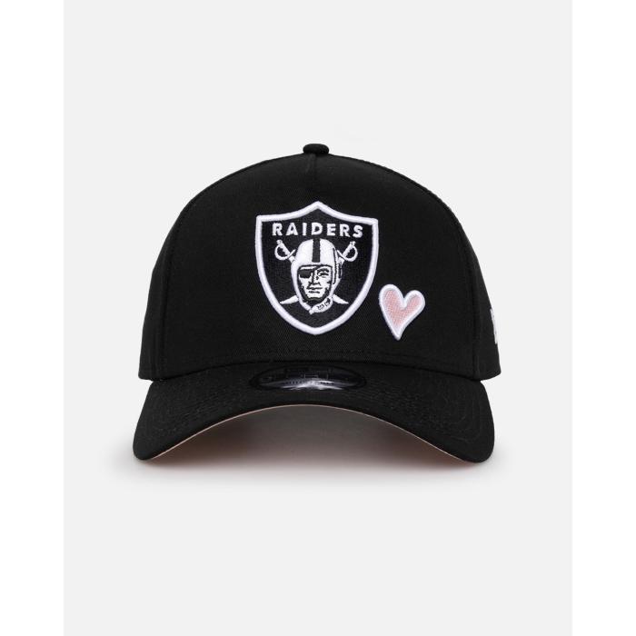 ニューエラ New Era 【 Las Vegas Raiders 'Pink Satin Hearts' 9Forty A-Frame Snapback Womens 】 ベガス レイダース サテン Snapback スナップバック バッグ バッグ 小物 ブランド雑貨 帽子 レディース帽子 キャップ(4)