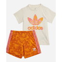 アディダス Adidas 【 Infants' Summer Allover Print Shorts And T-Shirt Set Infant 】 Summer サマー ショーツ Tシャツ キッズ ベビー マタニティ ベビーファッション 上下セット セットアップ ベビー