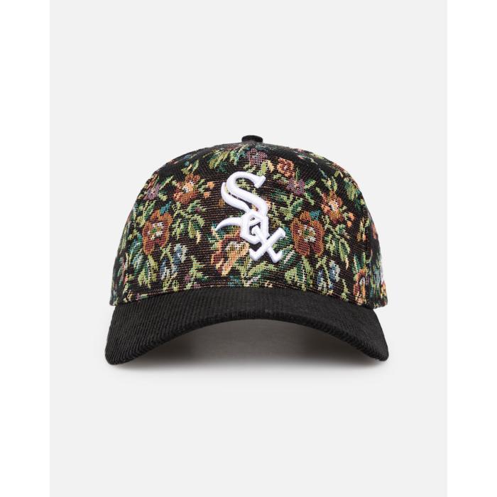 ニューエラ New Era 【 Chicago White Sox 'Black Corduroy Floral Tapestry' 9Forty A-Frame Snapback..