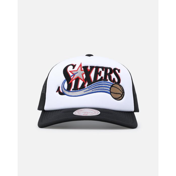 ミッチェル&ネス Mitchell & Ness 【 Philadelphia 76Ers Team Foam Trucker Snapback Mens 】 フィラデルフィア 76ers セブンティシクサーズ Team チーム トラッカー Snapback スナップバック バッグ バッグ 小物 ブラ