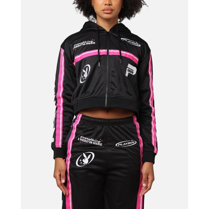 Playboy 【 Women's Racing 1953 Cropped Zip Jacket Womens 】 レディース Jacket ジャケット レディ..