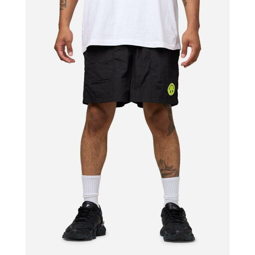 Market 【 X Smiley Grand Slam Shorts Mens Black 】 グランド ショーツ メンズファッション 水着 メンズ 黒色 ブラック Market 【 X Smiley Grand Slam Shorts Mens Black 】 グランド ショーツ メンズファッション 水着 メンズ 黒色 ブラック