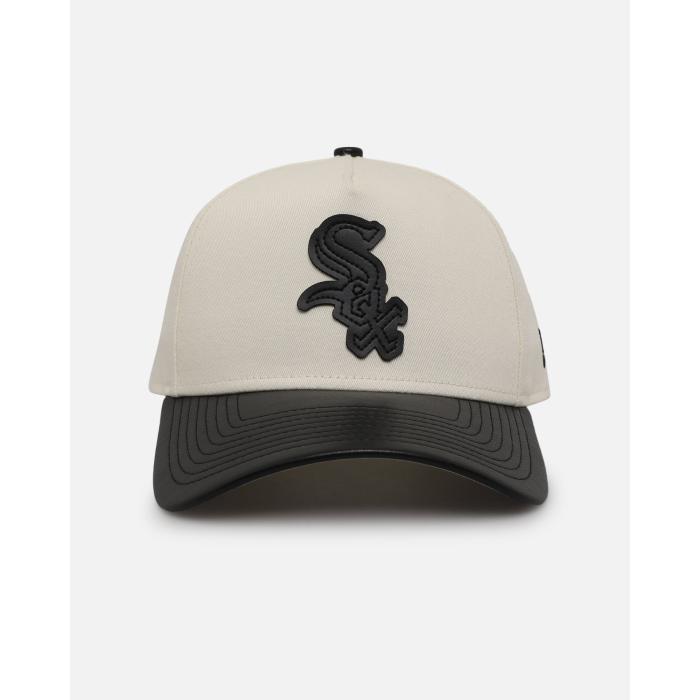 ニューエラ New Era 【 Chicago White Sox 'Leather Visor' 9Forty A-Frame Snapback Unisex 】 シカゴ 白色 ホワイト Snapback スナップバック バッグ バッグ 小物 ブランド雑貨 帽子 メンズ帽子 キャップ ユニセック