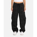 Xxiii 【 Boucle Tweed Cargo Pants Womens Black 】 カーゴ レディースファッション ボトムス パンツ レディース 黒...