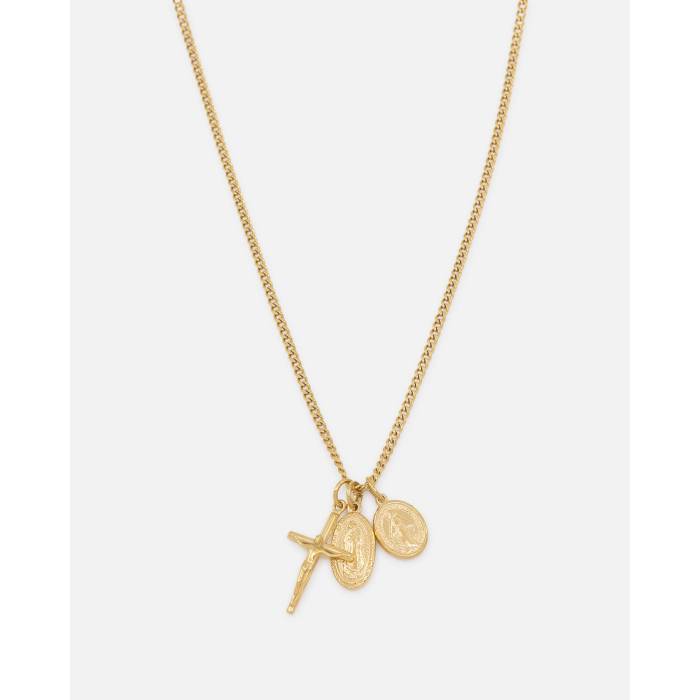 Saint Morta 【 Holy Stacked 3Mm Cuban Chain Necklace Mens Gold 】 キューバン ネックレス ジュエリ..