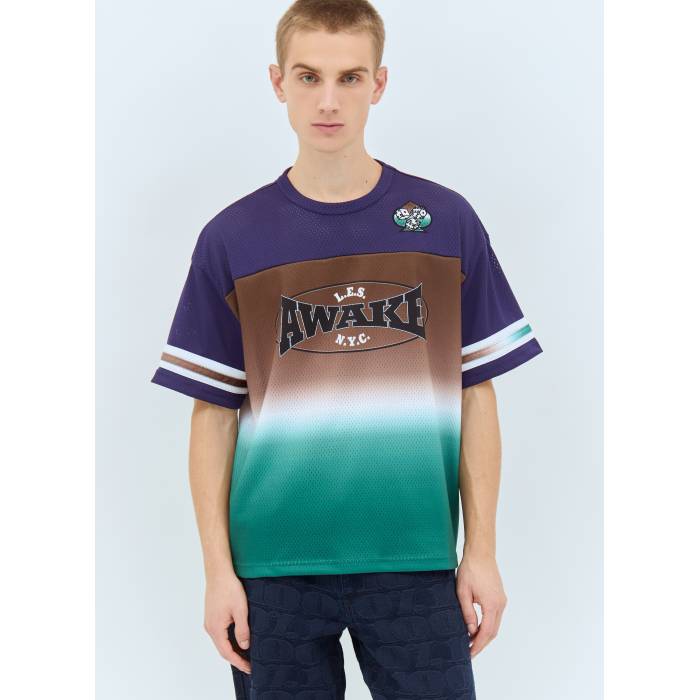 Awake Ny 【 Mesh Football Jersey Men Brn 】 フットボール ジャージ メンズファッション トップス T..