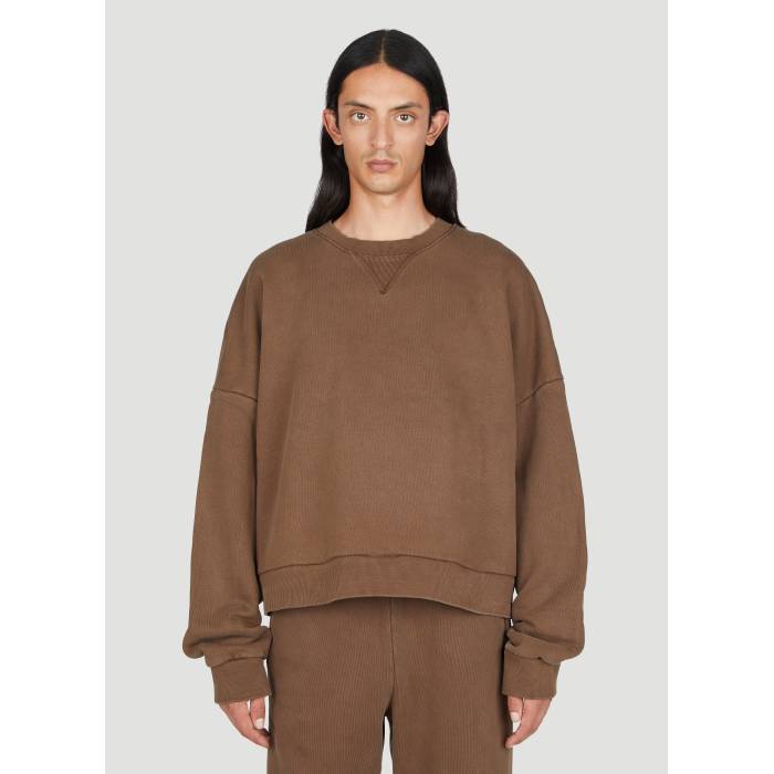 Entire Studios 【 Boxy Crewneck Sweatshirt Women Brn 】 スウェット トレーナー レディースファッション トップス スウェット トレーナー レディース(4)