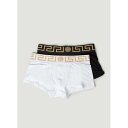 ヴェルサーチ Versace 【 Set Of Two Greca Briefs Men 】 インナー 下着 ナイトウェア メンズ インナー 下着 ブリーフ メ...