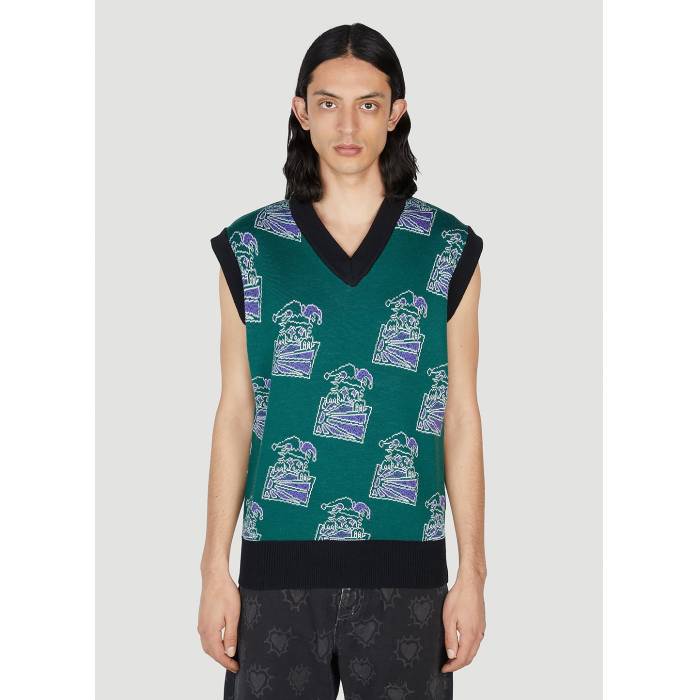 Rassvet  Clown Sleeveless Sweater Men  Sleeveless Υ󥹥꡼ ȥ졼ʡ 󥺥ե...