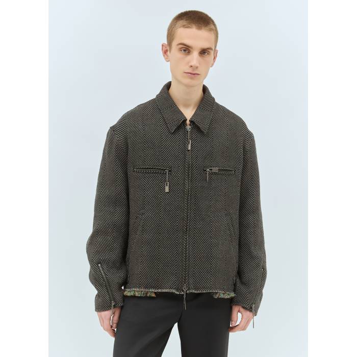 ヨージヤマモト Yohji Yamamoto 【 I-Hem Fringe Blouson Men 】 メンズファッション コート ジャケット メンズ