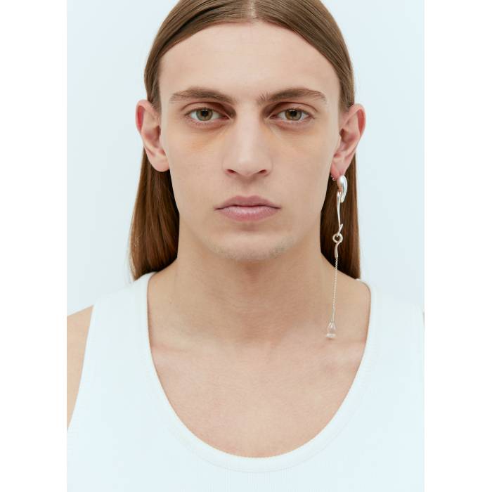 Milko Boyarov 【 Long Viscous Drop Earrings Men 】 イヤリング ジュエリー アクセサリー メンズジュ..