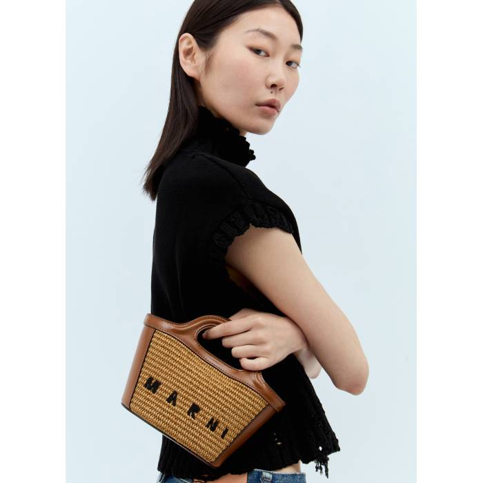 マルニ Marni 【 Tropicalia Micro Tote Bag Women 】 Micro ミクロ バッグ バッグ 小物 ブランド雑貨 バッグ レディースバッグ ハンドバッグ レディースのサムネイル