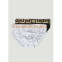 ヴェルサーチ Versace 【 Set Of Two Greca Border Briefs Men 】 インナー 下着 ナイトウェア メンズ インナー 下着...