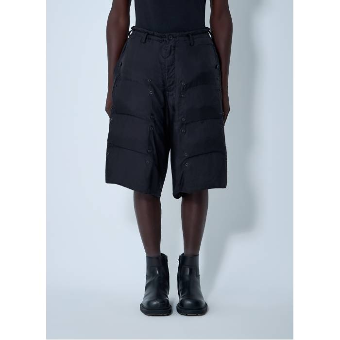 ヨージヤマモト Yohji Yamamoto 【 Padded Shorts Men Blk 】 Padded パッド ショーツ メンズ