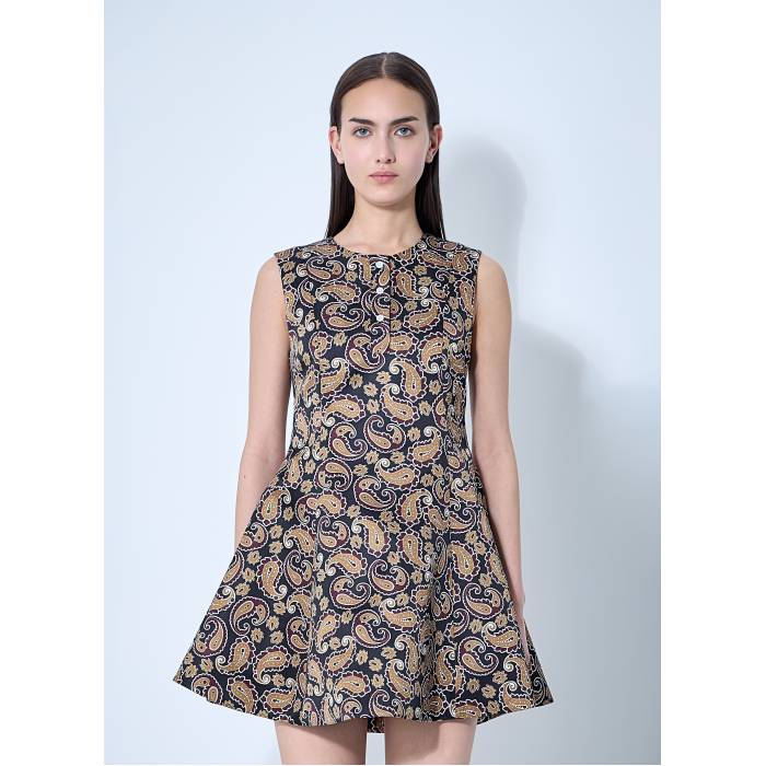 ジェイダブリューアンダーソン Jw Anderson 【 Printed Tea Dress Women Brn 】 ドレス レディースファッション ドレス レディース
