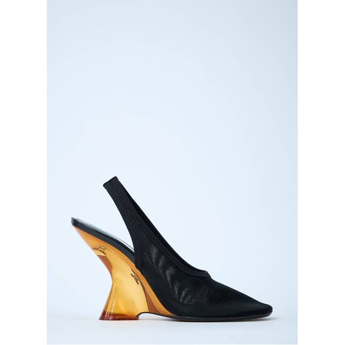 Dries Van Noten 【 Slingback Heels Women Blk 】 靴 レディース靴 ミュール レディース