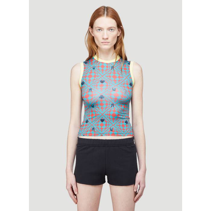 Maisie Wilen 【 Knitted Muscle Beach Tank Top Women Blu 】 タンクトップ レディースファッション トップス その他 レディース