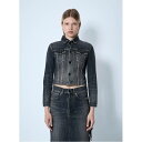 バレンシアガ Balenciaga 【 Lace-Up Denim Jacket Women Gry 】 デニム Jacket ジャケット レディースファッショ...