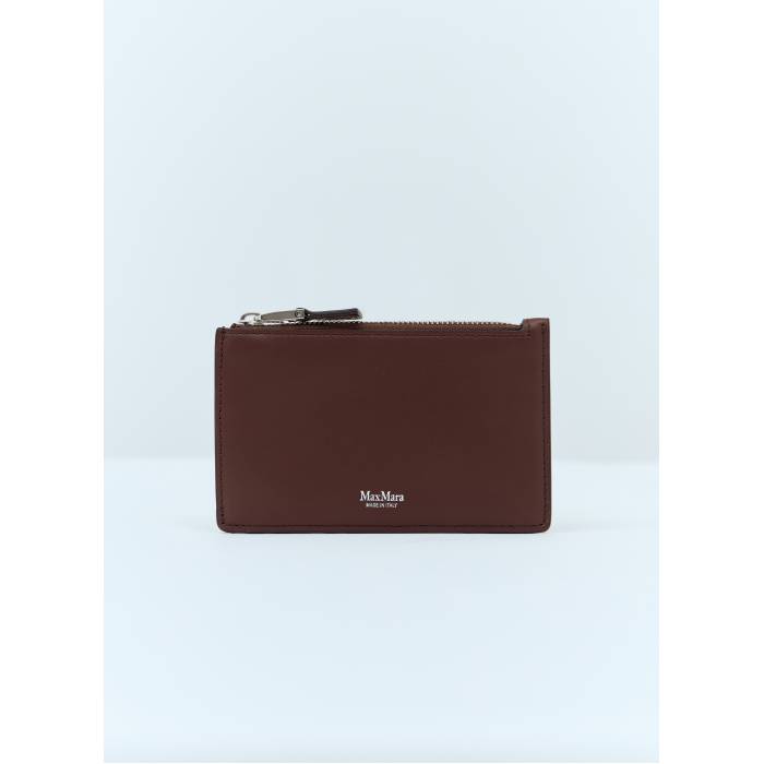 Max Mara 【 Logo Embossed Cardholder Women Brn 】 ロゴ バッグ 小物 ブランド雑貨 財布 ケース メンズコインケー...