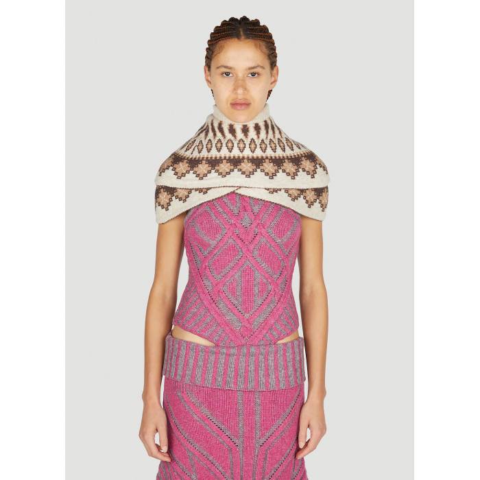 Paolina Russo 【 Warrior Poncho Women Bei 】 ウォリアー ポンチョ レディースファッション トップス ベスト ジレ レディース