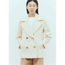 Max Mara 【 Wool And Cashmere Pea Coat Women Wht 】 レディースファッション コート ジャケット レディース