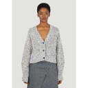 マッキュー Mcq 【 Cropped Cardigan Women Gry 】 カーディガン レディースファッション トップス ベスト ジレ レディース