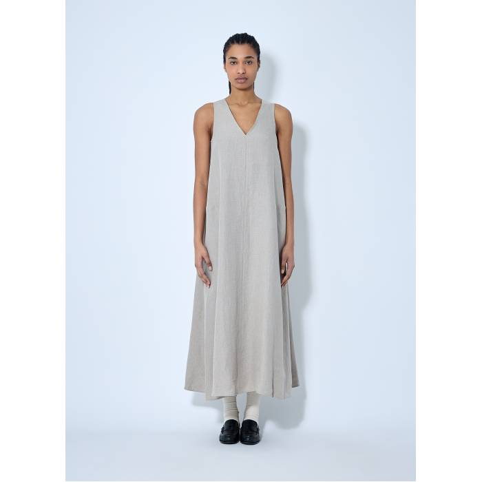 Max Mara 【 Loose Linen Dress Women Bei 】 ドレス レディースファッション ドレス レディース