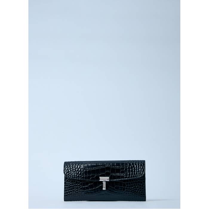 Toteme 【 T-Lock Wallet Women Blk 】 Wallet ウォレット・財布 バッグ 小物 ブランド雑貨 バッグ レディースバッグ クラッチバッグ セカンドバッグ レディース
