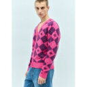 アクネストゥディオズ Acne Studios 【 Argyle Jacquard Cardigan Men Pin 】 カーディガン メンズファッション トッ...
