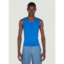 Mainline:rus/Fr.ca/De 【 Asymmetric Tank Top Women Blu 】 タンクトップ レディースファッション トップス その他 レディース