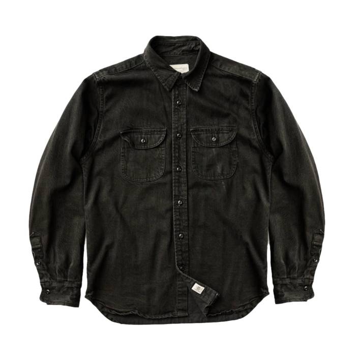 楽天スニケスGrown&Sewn 【 Walsh Cone Mills White Oak Black Denim Shirt Mens - 】 白色 ホワイト 黒色 ブラック デニム メンズファッション トップス カジュアルシャツ メンズ NULL
