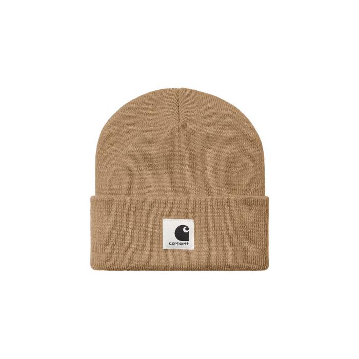 カーハート ダブリューアイピー Carhartt Wip 【 Ashley Beanie Peanut Unisex Brown 】 キャップ 帽子..