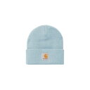 カーハート ダブリューアイピー Carhartt Wip 【 Short Watch Hat Misty Sky Unisex Blue 】 Watch ウォッチ・時計 スカイ バッグ 小物 ブランド雑貨 帽子 メンズ帽子 ニット帽 ユニセックス 青色 ブルー