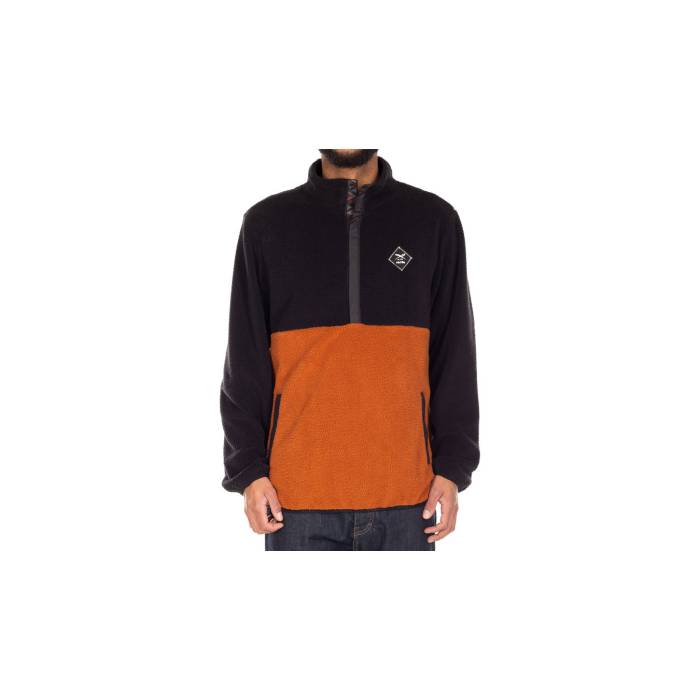 Iriedaily 【 On Top Troyer Men Brown 】 メンズファッション トップス スウェット トレーナー メンズ 茶色 ブラウン