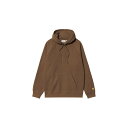 カーハート ダブリューアイピー Carhartt Wip 【 Hooded Chase Sweat Chocolate Men Brown 】 フード付 チェイス Sweat スウェット メンズファッション トップス パーカー メンズ 茶色 ブラウン