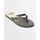 クイックシルバー Quiksilver 【 Mens Molokai Stripe Beach Thongs Mens Green 5 】 メンズ Stripe...