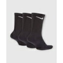 ナイキ Nike 【 Mens Everyday Cushioned Crew Socks Mens Black/White 】 メンズ クルー ソックス・靴下 メンズファッション トップス スウェット トレーナー メンズ 黒色 ブラック 白色 ホワイト