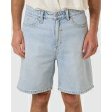 Thrills 【 Mens Slacker Denim Shorts Mens Ether Blue 】 メンズ デニム ショーツ メンズファッション ズボン パンツ メンズ 青色 ブルー