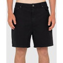 ラスティ Rusty 【 Mens The Bruce 5 Pkt Shorts Mens Black 】 メンズ ショーツ メンズファッション ズボン パンツ メンズ 黒色 ブラック(4)