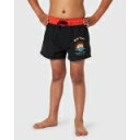 リップカール Rip Curl 【 Boys 2-7 Sun Shakah Volley Boardshorts Boys Washed Black 】 キッズ ベビー マタニティ キッズファッション 水着 ジュニア キッズ 黒色 ブラック(4)