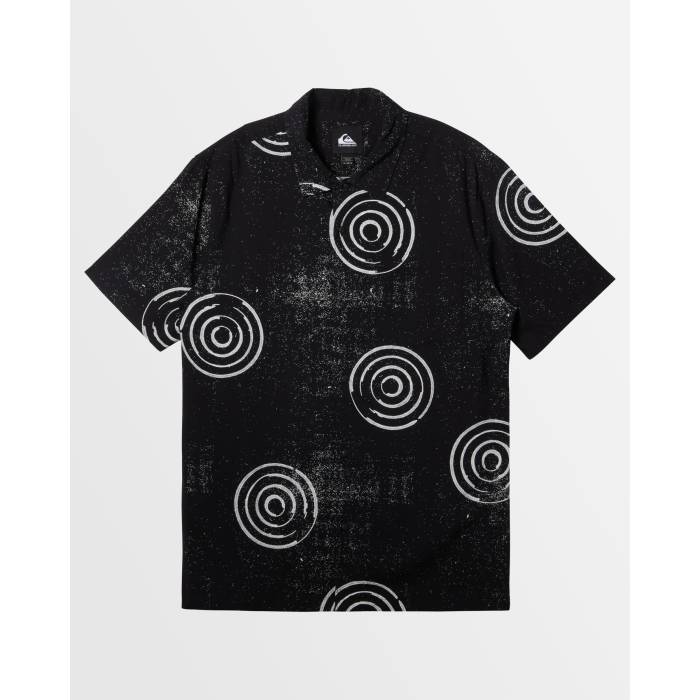 åС Quiksilver  Mens Pool Party Casual Short Sleeve Shirt Mens B...