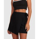 Nunui 【 Womens Tied Up Skirt Womens Black 】 レディース レディースファッション ボトムス スカート レディース 黒色 ブラック(4)