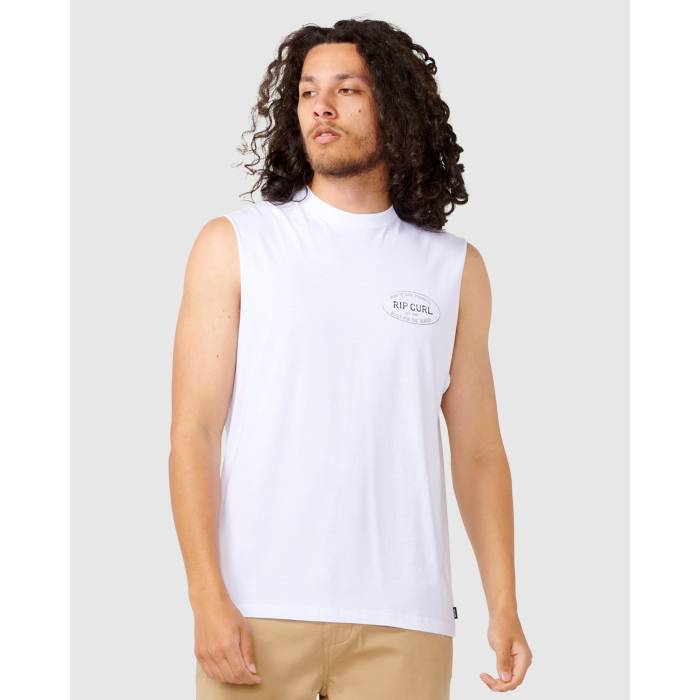リップカール Rip Curl 【 Mens Hallmark Tank Top Mens White 】 メンズ タンクトップ メンズファッシ..