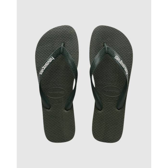 ハワイアナス Havaianas 【 Mens Rubber Logo Thongs Mens Verde Olive 】 メンズ ラバー ロゴ メンズ olive オリーブ
