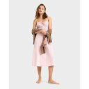 ロキシー Roxy 【 Womens Rosie Skies Slub Midi Dress Womens Bleached Mauve 】 レディース ドレス レディースファッション ドレス レディース
