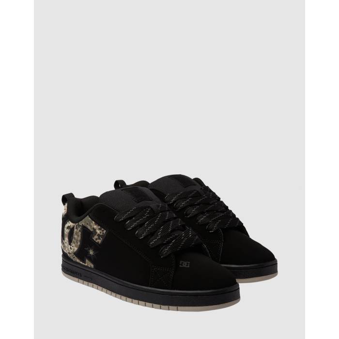 ǥ 塼 Dc Shoes  Mens Court Graffik Se Skate Shoes Mens Black/Green/Black ...