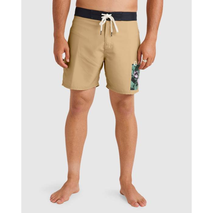 ルーカ Rvca 【 Mens Pick Of The Bunch 17" Boardshorts Mens Tan 】 メンズ メンズファッション 水着 メンズ