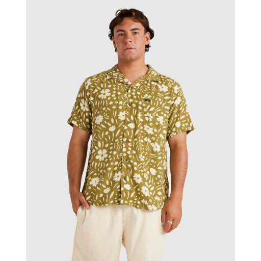 ルーカ Rvca 【 Mens Wildflower Short Sleeve Shirt Mens Moss 】 メンズ Sleeve スリーブ メンズファッション トップス カジュアルシャツ メンズ ルーカ Rvca 【 Mens Wildflower Short Sleeve Shirt Mens Moss 】 メンズ Sleeve スリーブ メンズファッション トップス カジュアルシャツ メンズ